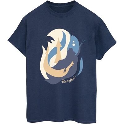 Disney Koszulka Damska / Damska The Little Mermaid Colour Silhouettes Cotton Boyfriend T-Shirt (XXXXS / Granatowy) Disney Koszulka Damska / Damska The Little Mermaid Colour Silhouettes Cotton Boyfriend T-Shirt (XXXXS / Granatowy)