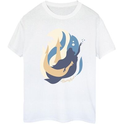 Disney Koszulka Damska / Damska The Little Mermaid Colour Silhouettes Cotton Boyfriend T-Shirt (XXXXXS / Ciepły Biały) Disney Koszulka Damska / Damska The Little Mermaid Colour Silhouettes Cotton Boyfriend T-Shirt (XXXXXS / Ciepły Biały)