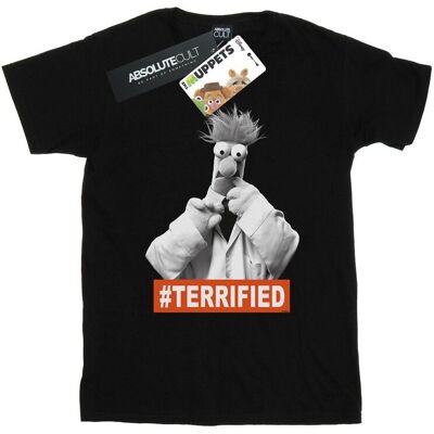 Disney Koszulka Damska / Damska The Muppets Beaker Terrified Cotton Boyfriend T-Shirt (XXXXXS / Czarny) Disney Koszulka Damska / Damska The Muppets Beaker Terrified Cotton Boyfriend T-Shirt (XXXXXS / Czarny)