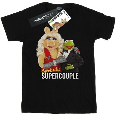 Disney Koszulka Damska / Damska The Muppets Celebrity Supercouple Cotton Boyfriend T-Shirt (XXXXXS / Czarny) Disney Koszulka Damska / Damska The Muppets Celebrity Supercouple Cotton Boyfriend T-Shirt (XXXXXS / Czarny)