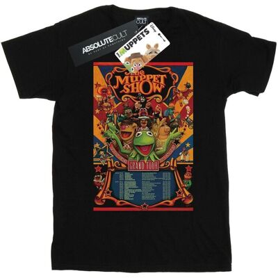 Disney Koszulka Damska / Damska The Muppets The Muppet Show Poster Cotton Boyfriend T-Shirt (XXXXXS / Czarny) Disney Koszulka Damska / Damska The Muppets The Muppet Show Poster Cotton Boyfriend T-Shirt (XXXXXS / Czarny)