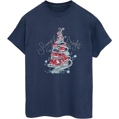 Disney Koszulka Damska / Damska The Nightmare Before Christmas Scary & Bright Cotton Boyfriend T-Shirt (3XL / Granatowy) Disney Koszulka Damska / Damska The Nightmare Before Christmas Scary & Bright Cotton Boyfriend T-Shirt (3XL / Granatowy)