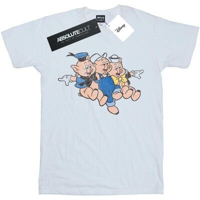 Disney Koszulka Damska / Damska Three Little Pigs Jump Cotton Boyfriend T-Shirt (XXXXS / Ciepły Biały) Disney Koszulka Damska / Damska Three Little Pigs Jump Cotton Boyfriend T-Shirt (XXXXS / Ciepły Biały)