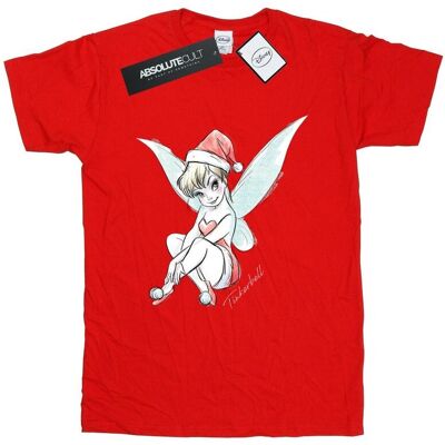 Disney Koszulka Damska / Damska Tinkerbell Christmas Fairy Cotton Boyfriend T-Shirt (XL 8,5-9 / Ciemnowiśniowy) Disney Koszulka Damska / Damska Tinkerbell Christmas Fairy Cotton Boyfriend T-Shirt (XL 8,5-9 / Ciemnowiśniowy)