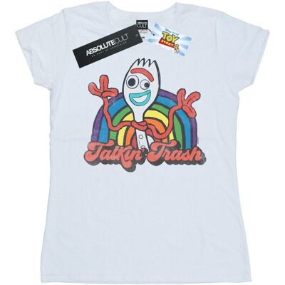 Disney Koszulka Damska / Damska Toy Story 4 Forky Talkin´ Trash Cotton T-Shirt (S (52-55 Cm) / Ciepły Biały) Disney Koszulka Damska / Damska Toy Story 4 Forky Talkin´ Trash Cotton T-Shirt (S (52-55 Cm) / Ciepły Biały)
