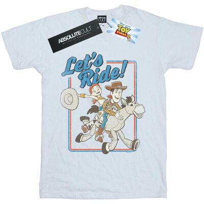 Disney Koszulka Damska / Damska Toy Story 4 Let's Ride Cotton Boyfriend T-Shirt (XXXXS / Ciepły Biały) Disney Koszulka Damska / Damska Toy Story 4 Let's Ride Cotton Boyfriend T-Shirt (XXXXS / Ciepły Biały)