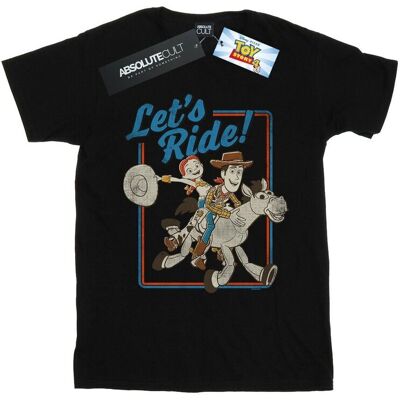Disney Koszulka Damska / Damska Toy Story 4 Let's Ride Cotton Boyfriend T-Shirt (XXXXXS / Czarny) Disney Koszulka Damska / Damska Toy Story 4 Let's Ride Cotton Boyfriend T-Shirt (XXXXXS / Czarny)