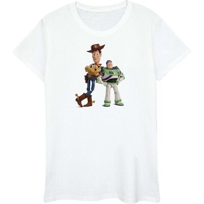 Disney Koszulka Damska / Damska Toy Story Buzz I Woody Stojąca Bawełniana Koszulka Chłopięca (XXXXS / Ciepły Biały) Disney Koszulka Damska / Damska Toy Story Buzz I Woody Stojąca Bawełniana Koszulka Chłopięca (XXXXS / Ciepły Biały)