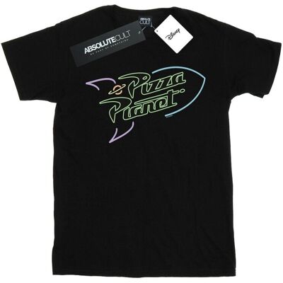Disney Koszulka Damska / Damska Toy Story Neon Pizza Planet Cotton Boyfriend T-Shirt (XXXXS / Czarny) Disney Koszulka Damska / Damska Toy Story Neon Pizza Planet Cotton Boyfriend T-Shirt (XXXXS / Czarny)