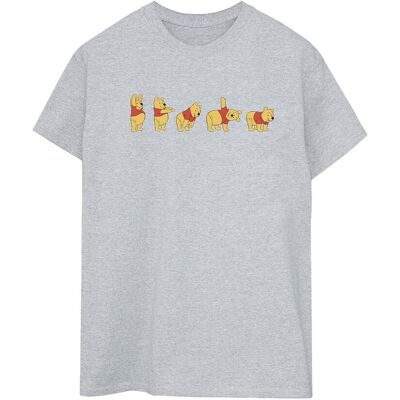 Disney Koszulka Damska / Damska Winnie The Pooh Stretching Cotton Boyfriend T-Shirt (XXXXXS / Jasnoszary) Disney Koszulka Damska / Damska Winnie The Pooh Stretching Cotton Boyfriend T-Shirt (XXXXXS / Jasnoszary)