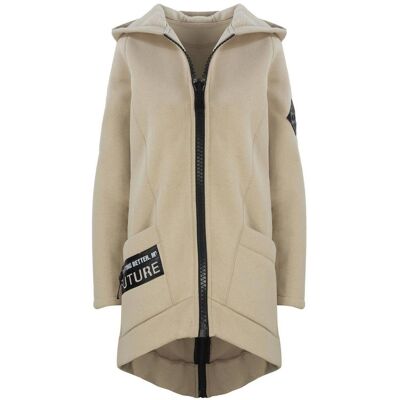 Agrafka Długa bluza damska z kapturem parka gruba ciepła-M Agrafka Długa bluza damska z kapturem parka gruba ciepła-M