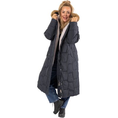 Agrafka Długa kurtka pikowany płaszcz zimowy URBAN LONG PUFF-M Agrafka Długa kurtka pikowany płaszcz zimowy URBAN LONG PUFF-M