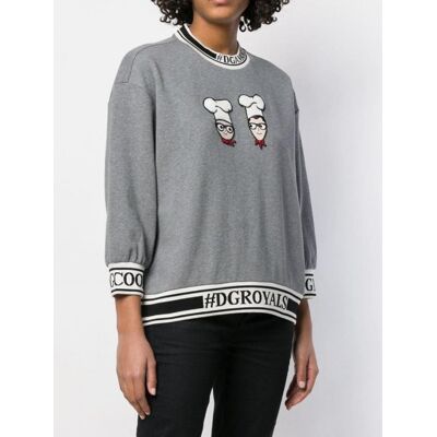 Dolce & Gabbana D&g; Szara Bluza Bawełniana 38 Dok C1a1_a* Dolce & Gabbana D&g; Szara Bluza Bawełniana 38 Dok C1a1_a*