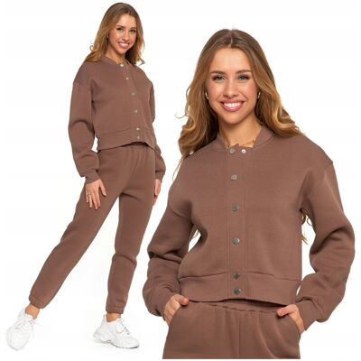 Elegancka Bluza Damska Bomberka Ocieplana Rozpinana na Napy MORAJ XL Elegancka Bluza Damska Bomberka Ocieplana Rozpinana na Napy MORAJ XL
