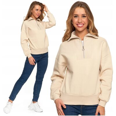 Elegancka Bluza Damska Dresowa Ze Stójką I Zamkiem Ocieplana Moraj S Elegancka Bluza Damska Dresowa Ze Stójką I Zamkiem Ocieplana Moraj S