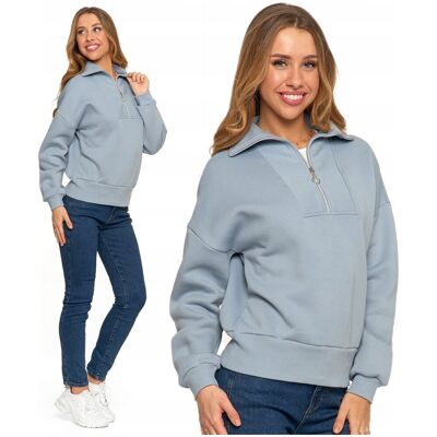 Elegancka Bluza Damska Dresowa Ze Stójką I Zamkiem Ocieplana Moraj Xl Elegancka Bluza Damska Dresowa Ze Stójką I Zamkiem Ocieplana Moraj Xl
