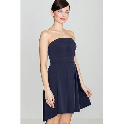 FIGL Elegancka gorsetowa sukienka z odkrytymi plecami Granatowa r. M FIGL Elegancka gorsetowa sukienka z odkrytymi plecami Granatowa r. M