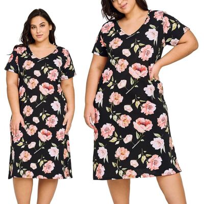 Taro ELEGANCKA KOSZULA NOCNA DLA PUSZYSTYCH 3XL 50 52 Taro ELEGANCKA KOSZULA NOCNA DLA PUSZYSTYCH 3XL 50 52