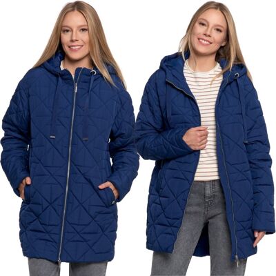 ELEGANCKA KURTKA DAMSKA PRZEJŚCIOWA Z KAPTUREM CIEPŁA JESIEŃ MORAJ S/M NAVY ELEGANCKA KURTKA DAMSKA PRZEJŚCIOWA Z KAPTUREM CIEPŁA JESIEŃ MORAJ S/M NAVY