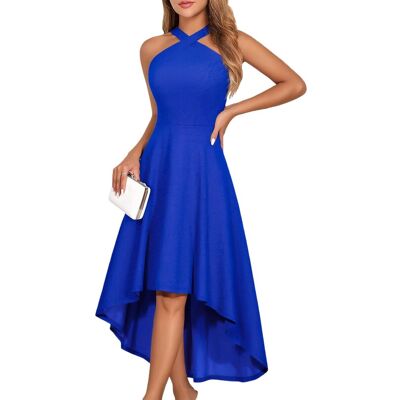 Inny producent Elegancka Sukienka Midi Koktajlowa Wieczorowa Okolicznościowa Granatowa M Inny producent Elegancka Sukienka Midi Koktajlowa Wieczorowa Okolicznościowa Granatowa M