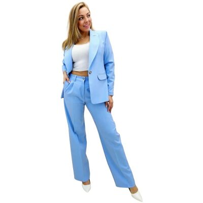 Inny producent ELEGANCKI DAMSKI GARNITUR GARSONKA KOSTIUM KOMPLET 42 BŁĘKITNY Inny producent ELEGANCKI DAMSKI GARNITUR GARSONKA KOSTIUM KOMPLET 42 BŁĘKITNY