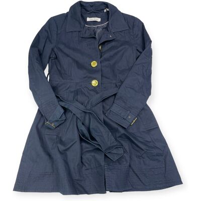 inna (Inny) Elegancki granatowy płaszcz damski ZARA BASIC L inna (Inny) Elegancki granatowy płaszcz damski ZARA BASIC L
