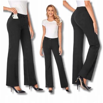 Inny producent Eleganckie Spodnie Damskie Wysoki Stan Oddychajace Elastyczne Xxl 34 Czarny Inny producent Eleganckie Spodnie Damskie Wysoki Stan Oddychajace Elastyczne Xxl 34 Czarny
