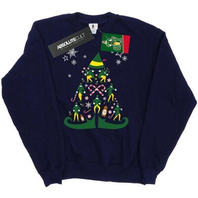Elf Bluza Damska / Damska Z Choinką (XL 8,5-9 / Granatowy) Elf Bluza Damska / Damska Z Choinką (XL 8,5-9 / Granatowy)