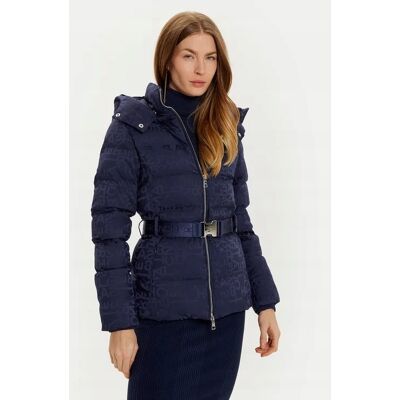 Inny producent ELISABETH FRANCHI GRANATOWA PIKOWANA KURTKA Z KAPTUREM I PASKIEM 40 12DA Inny producent ELISABETH FRANCHI GRANATOWA PIKOWANA KURTKA Z KAPTUREM I PASKIEM 40 12DA