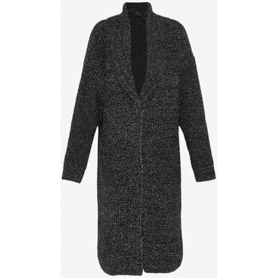 Inny producent Faina Kardigan Czarny z Długim Rękawem Damski Długi Xl/xxl Jgf Inny producent Faina Kardigan Czarny z Długim Rękawem Damski Długi Xl/xxl Jgf