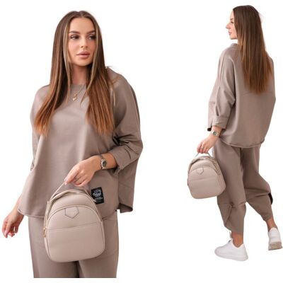 Kesi Fango komplet bawełniany damski: bluza oversize i spodnie Kesi Fango komplet bawełniany damski: bluza oversize i spodnie