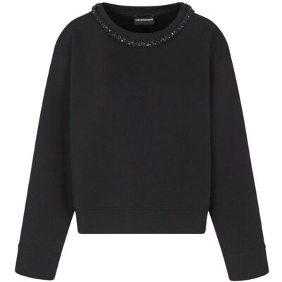 Giorgio Armani felpe senza cappuccio donna emporio armani - sweatshirt - nero Giorgio Armani felpe senza cappuccio donna emporio armani - sweatshirt - nero