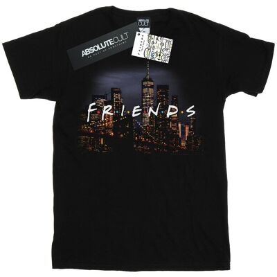 Friends Damska Bawełniana Koszulka Boyfriend Z Logo Skyline (L / Czarny) Friends Damska Bawełniana Koszulka Boyfriend Z Logo Skyline (L / Czarny)