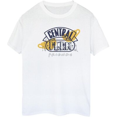 Friends Koszulka Damska/ Damska Central Perk Cotton Boyfriend T-Shirt (S (52-55 Cm) / Ciepły Biały) Friends Koszulka Damska/ Damska Central Perk Cotton Boyfriend T-Shirt (S (52-55 Cm) / Ciepły Biały)