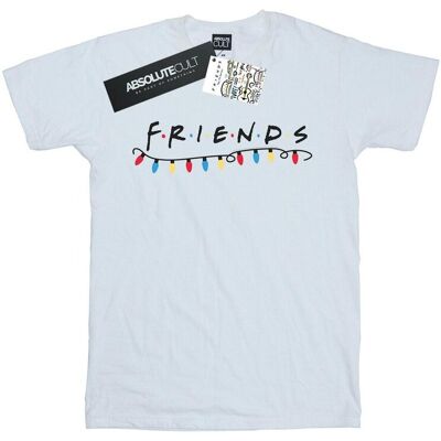 Friends Koszulka Damska / Damska Christmas Lights Cotton Boyfriend T-Shirt (XXXXXS / Ciepły Biały) Friends Koszulka Damska / Damska Christmas Lights Cotton Boyfriend T-Shirt (XXXXXS / Ciepły Biały)