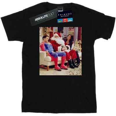 Friends Koszulka Damska / Damska Couch Santa Cotton Boyfriend T-Shirt (M / Czarny) Friends Koszulka Damska / Damska Couch Santa Cotton Boyfriend T-Shirt (M / Czarny)