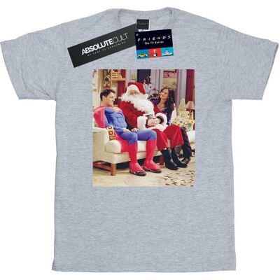 Friends Koszulka Damska / Damska Couch Santa Cotton Boyfriend T-Shirt (S (52-55 Cm) / Jasnoszary) Friends Koszulka Damska / Damska Couch Santa Cotton Boyfriend T-Shirt (S (52-55 Cm) / Jasnoszary)