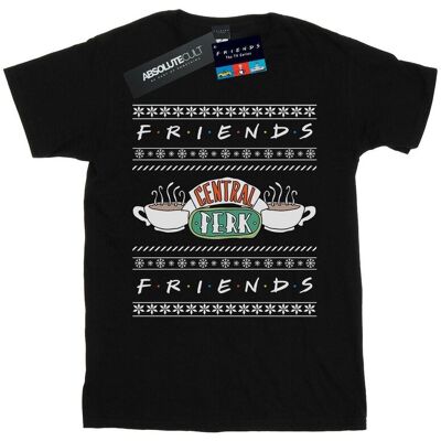 Friends Koszulka Damska / Damska Fair Isle Central Perk Cotton Boyfriend T-Shirt (M / Czarny) Friends Koszulka Damska / Damska Fair Isle Central Perk Cotton Boyfriend T-Shirt (M / Czarny)