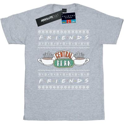 Friends Koszulka Damska / Damska Fair Isle Central Perk Cotton Boyfriend T-Shirt (S (52-55 Cm) / Jasnoszary) Friends Koszulka Damska / Damska Fair Isle Central Perk Cotton Boyfriend T-Shirt (S (52-55 Cm) / Jasnoszary)