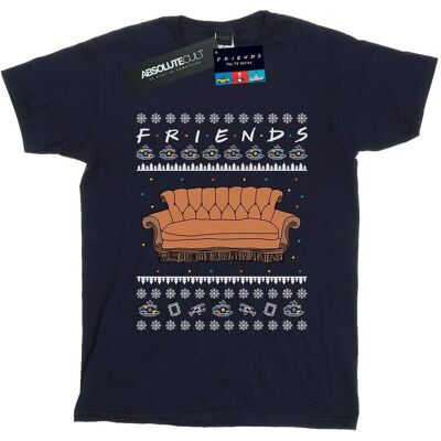 Friends Koszulka Damska / Damska Fair Isle Couch Cotton Boyfriend T-Shirt (S (52-55 Cm) / Granatowy) Friends Koszulka Damska / Damska Fair Isle Couch Cotton Boyfriend T-Shirt (S (52-55 Cm) / Granatowy)