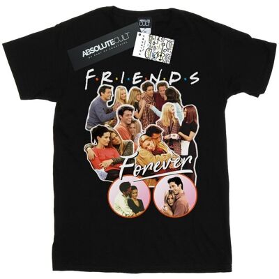 Friends Koszulka Damska / Damska Forever Collage Cotton Boyfriend T-Shirt (3XL / Czarny) Friends Koszulka Damska / Damska Forever Collage Cotton Boyfriend T-Shirt (3XL / Czarny)
