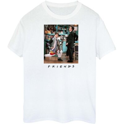 Friends Koszulka Damska / Damska Joey Lunges Cotton Boyfriend T-Shirt (S (52-55 Cm) / Ciepły Biały) Friends Koszulka Damska / Damska Joey Lunges Cotton Boyfriend T-Shirt (S (52-55 Cm) / Ciepły Biały)