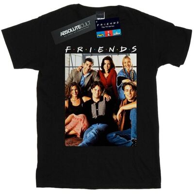 Friends Koszulka Damska / Damska Ze Zdjęciem Grupowym Bawełniana Koszulka Typu Boyfriend (L / Czarny) Friends Koszulka Damska / Damska Ze Zdjęciem Grupowym Bawełniana Koszulka Typu Boyfriend (L / Czarny)