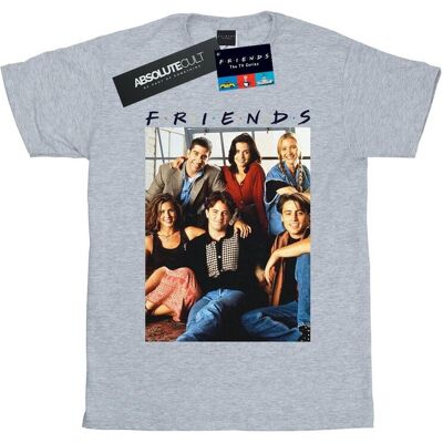 Friends Koszulka Damska / Damska Ze Zdjęciem Grupowym Bawełniana Koszulka Typu Boyfriend (S (52-55 Cm) / Jasnoszary) Friends Koszulka Damska / Damska Ze Zdjęciem Grupowym Bawełniana Koszulka Typu Boyfriend (S (52-55 Cm) / Jasnoszary)