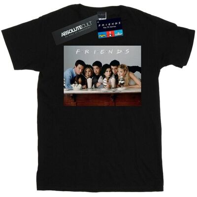 Friends Koszulka Damska / Damska Ze Zdjęciem Grupowym Milkshakes Cotton Boyfriend T-Shirt (M / Czarny) Friends Koszulka Damska / Damska Ze Zdjęciem Grupowym Milkshakes Cotton Boyfriend T-Shirt (M / Czarny)