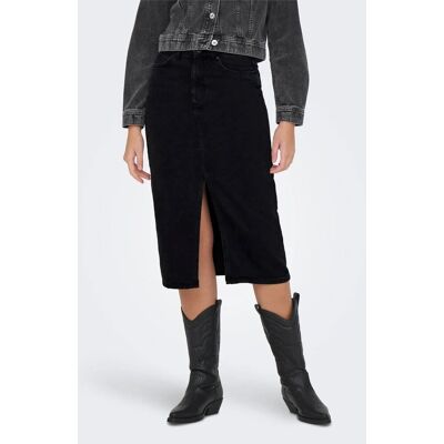gonne donna only 15319268 bianca whashed black gonne donna only 15319268 bianca whashed black