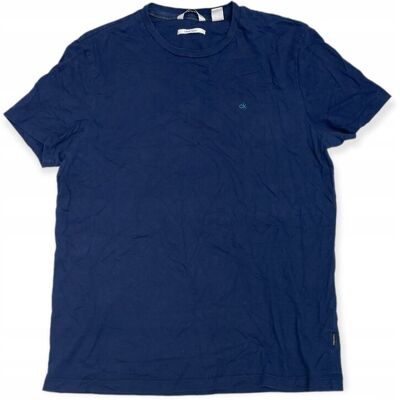 Granatowa koszulka t-shirt damski CALVIN KLEIN S Granatowa koszulka t-shirt damski CALVIN KLEIN S