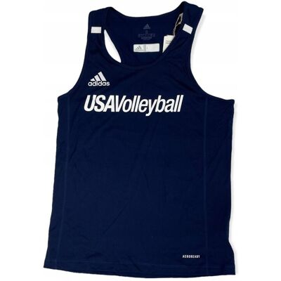 Granatowy top damski Adidas USA VOLLEYBALL S Granatowy top damski Adidas USA VOLLEYBALL S