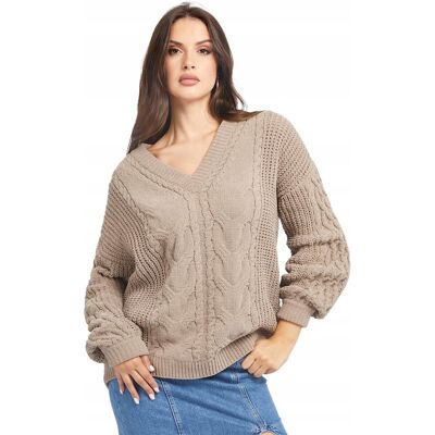Inny producent GUESS BEŻOWY SWETER DAMSKI Z WARKOCZOWYM SZYCIEM I DEKOLTEM V M 12CA Inny producent GUESS BEŻOWY SWETER DAMSKI Z WARKOCZOWYM SZYCIEM I DEKOLTEM V M 12CA