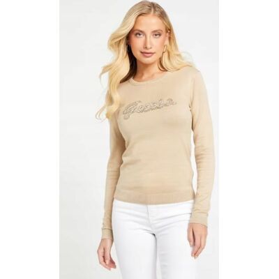 Inny producent GUESS BEŻOWY SWETER Z DŁUGIM RĘKAWEM Z CEKINOWYM NADRUKIEM XS 1GŁA Inny producent GUESS BEŻOWY SWETER Z DŁUGIM RĘKAWEM Z CEKINOWYM NADRUKIEM XS 1GŁA